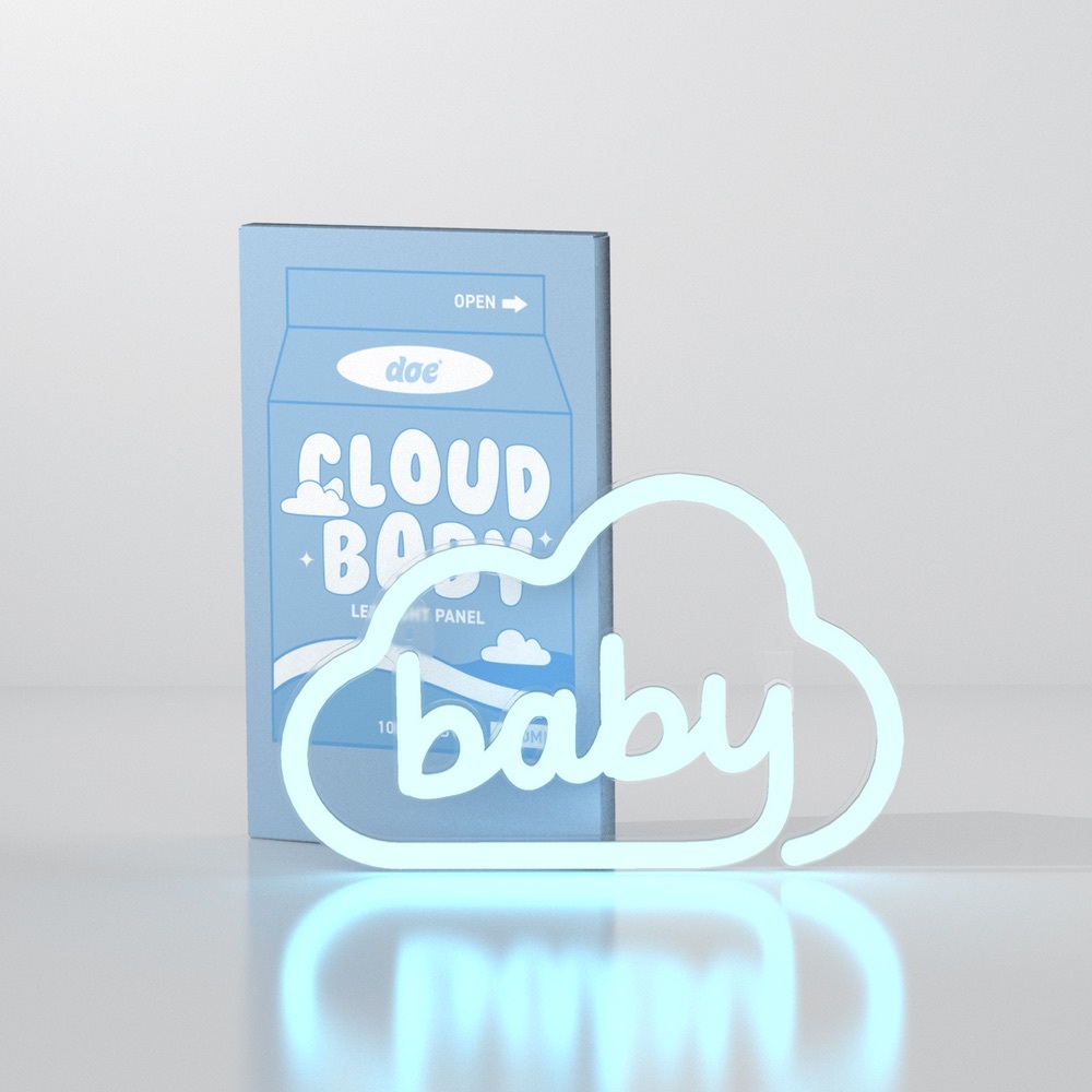 Cloud baby neon light